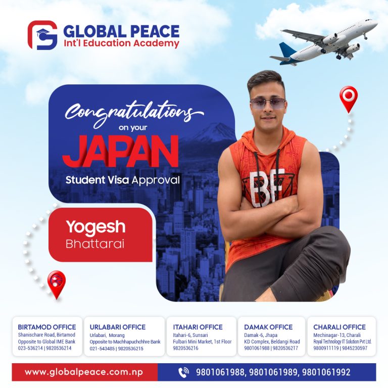 Global Peace Japan visa success story 30