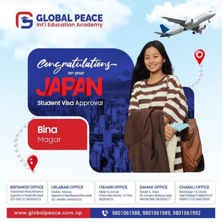 Global Peace Japan visa success story 31