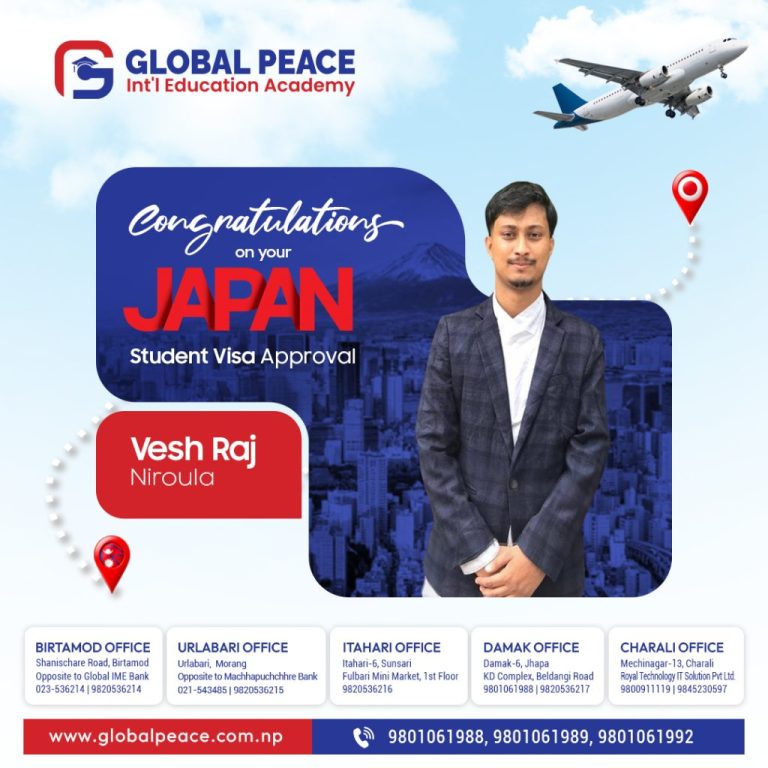 Global Peace Japan visa success story 32