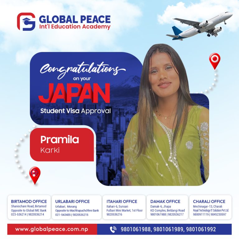 Global Peace Japan visa success story 28