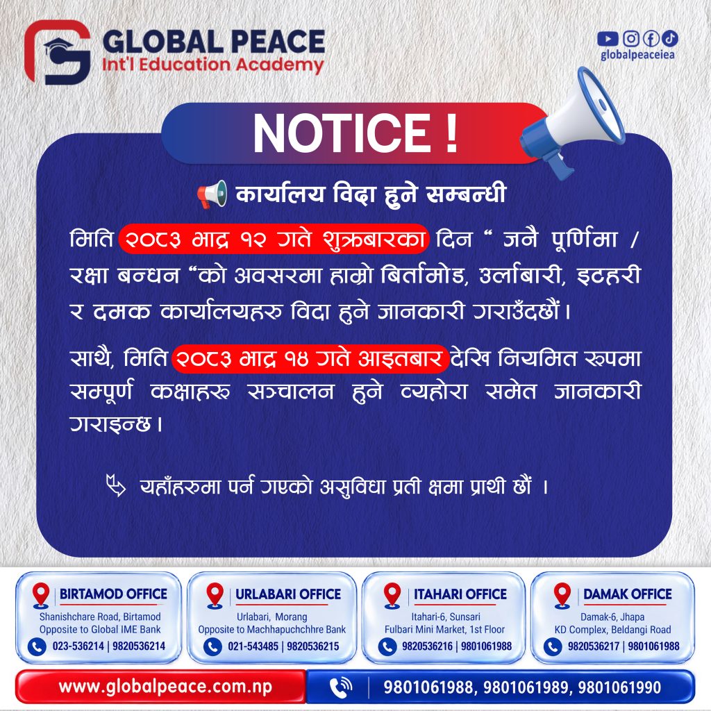 Janai Purnima Notice